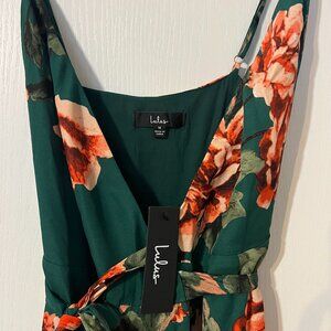 Lulu's Floral Flirtation Wrap Maxi Dress